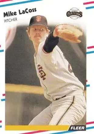 1988 Fleer #86 - Mike LaCoss - San Francisco Giants 1988 Fleer #86 - Mike LaCoss - San Francisco Giants