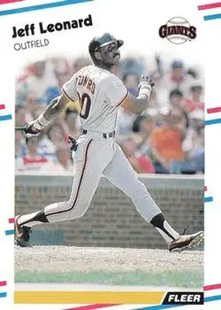 1988 Fleer #88 - Jeff Leonard - San Francisco Giants 1988 Fleer #88 - Jeff Leonard - San Francisco Giants