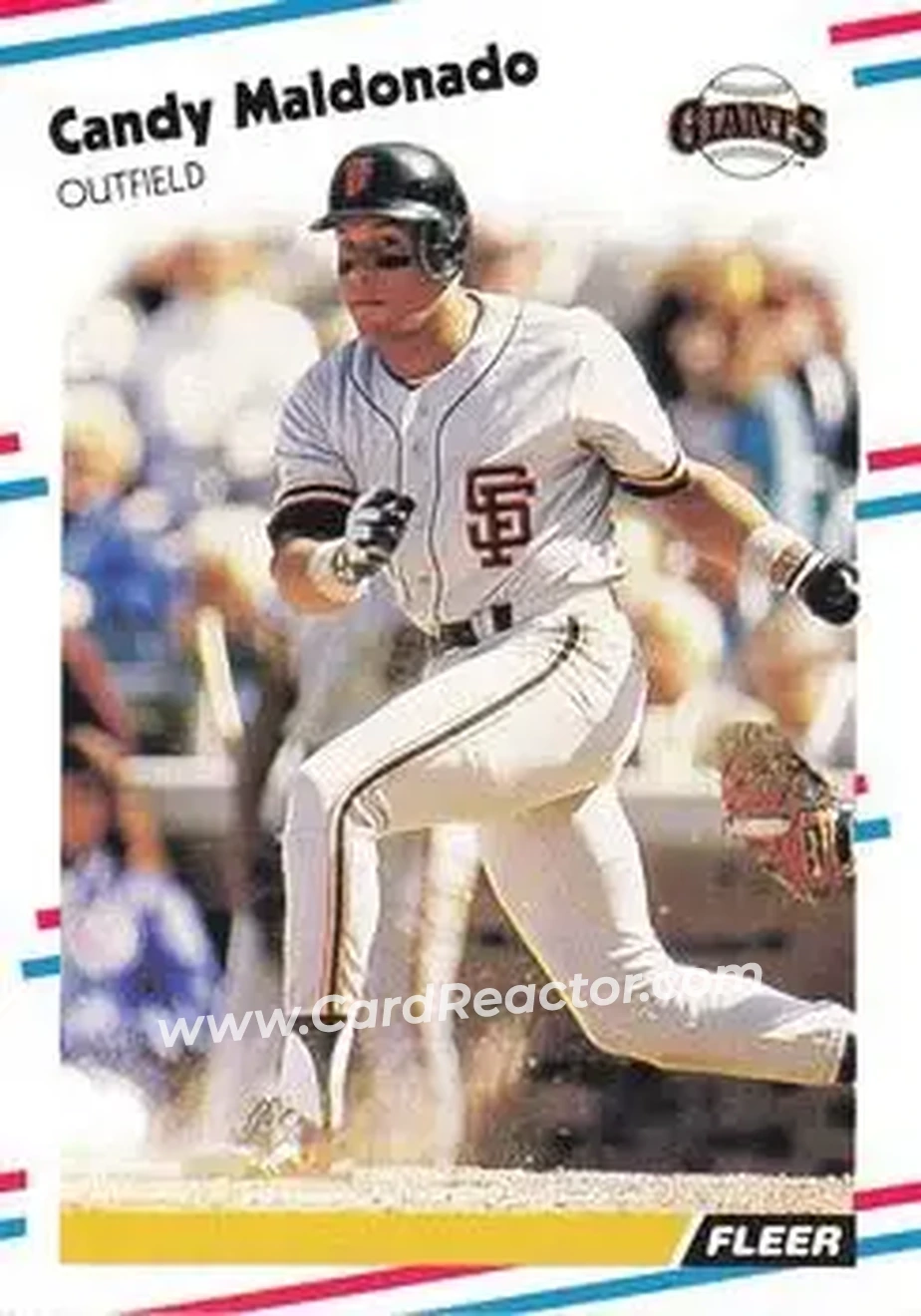 1988 Fleer #89 - Candy Maldonado - San Francisco Giants - Front