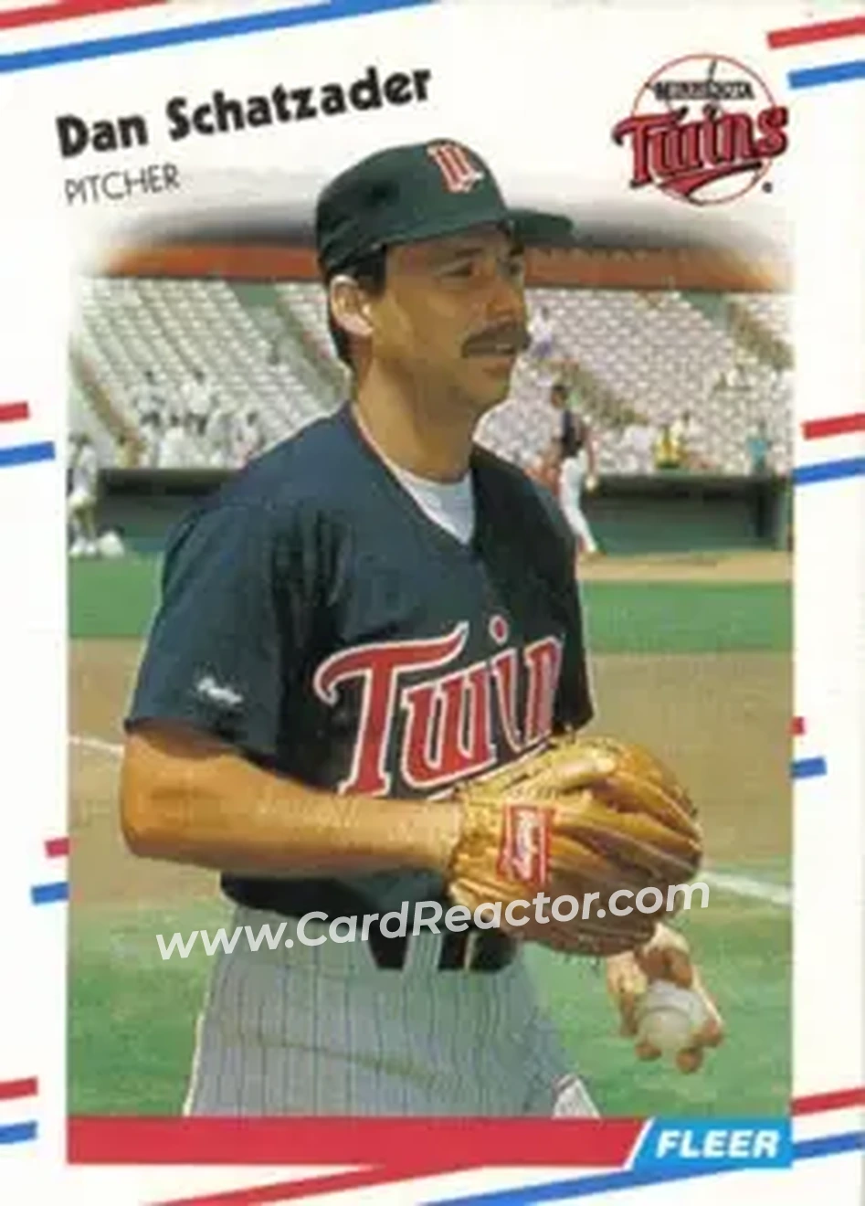 1988 Fleer #21 - Dan Schatzeder - Minnesota Twins - Front 1988 Fleer #21 - Dan Schatzeder - Minnesota Twins - Front