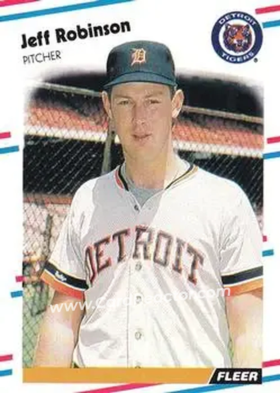 1988 Fleer #68 - Jeff Robinson - Detroit Tigers - Front