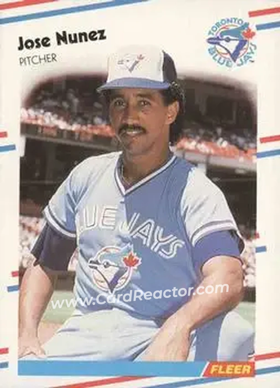 1988 Fleer #122 - Jose Nunez - Toronto Blue Jays - Front 1988 Fleer #122 - Jose Nunez - Toronto Blue Jays - Front