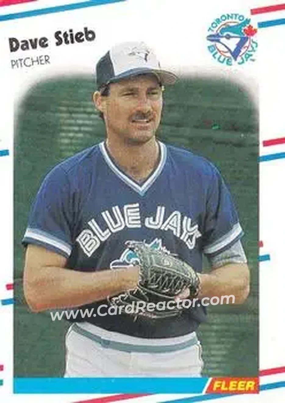 1988 Fleer #123 - Dave Stieb - Toronto Blue Jays - Front