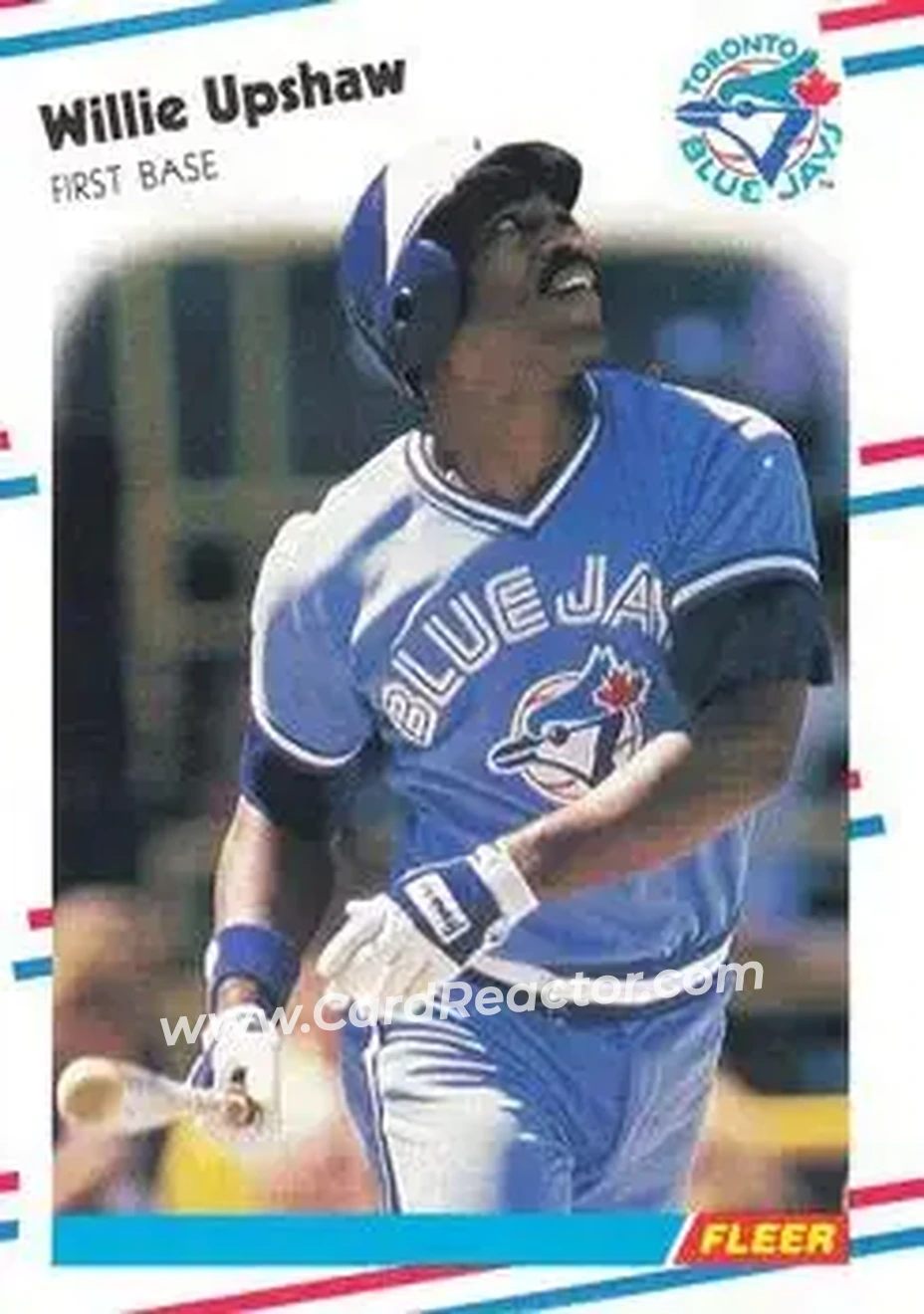 1988 Fleer #124 - Willie Upshaw - Toronto Blue Jays - Front