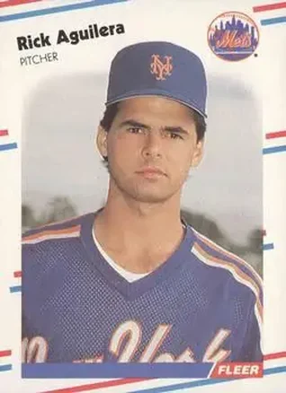 1988 Fleer #127 - Rick Aguilera - New York Mets 1988 Fleer #127 - Rick Aguilera - New York Mets