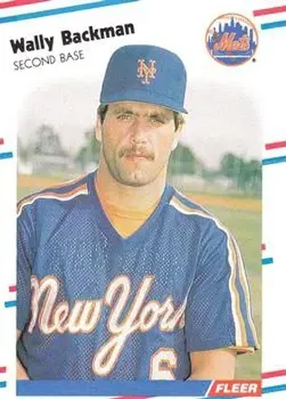 1988 Fleer #128 - Wally Backman - New York Mets