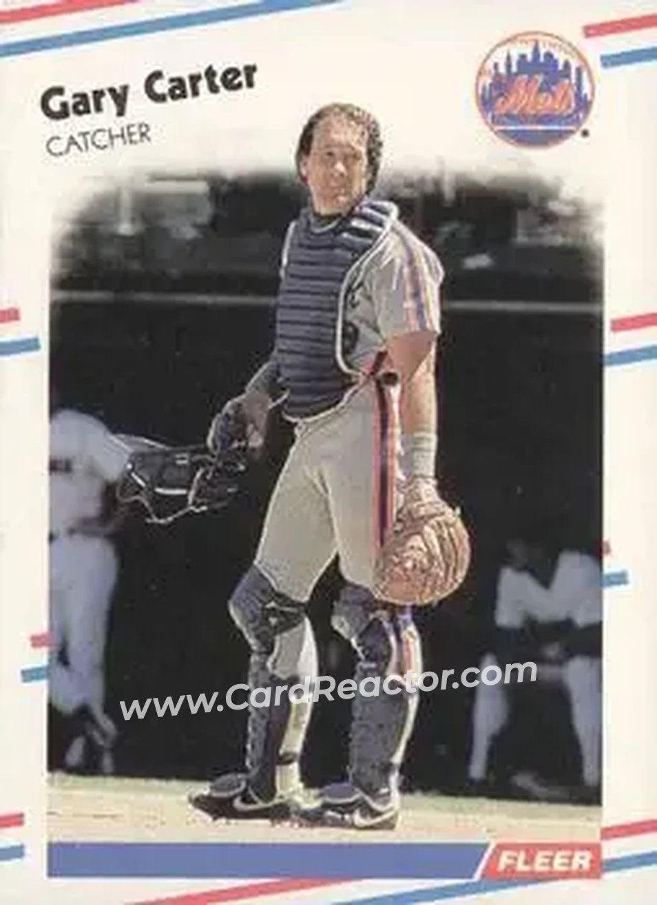 1988 Fleer #130 - Gary Carter - New York Mets - Front