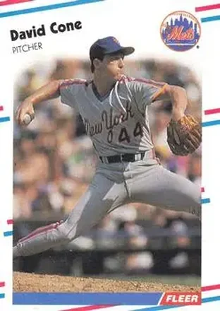 1988 Fleer #131 - David Cone - New York Mets