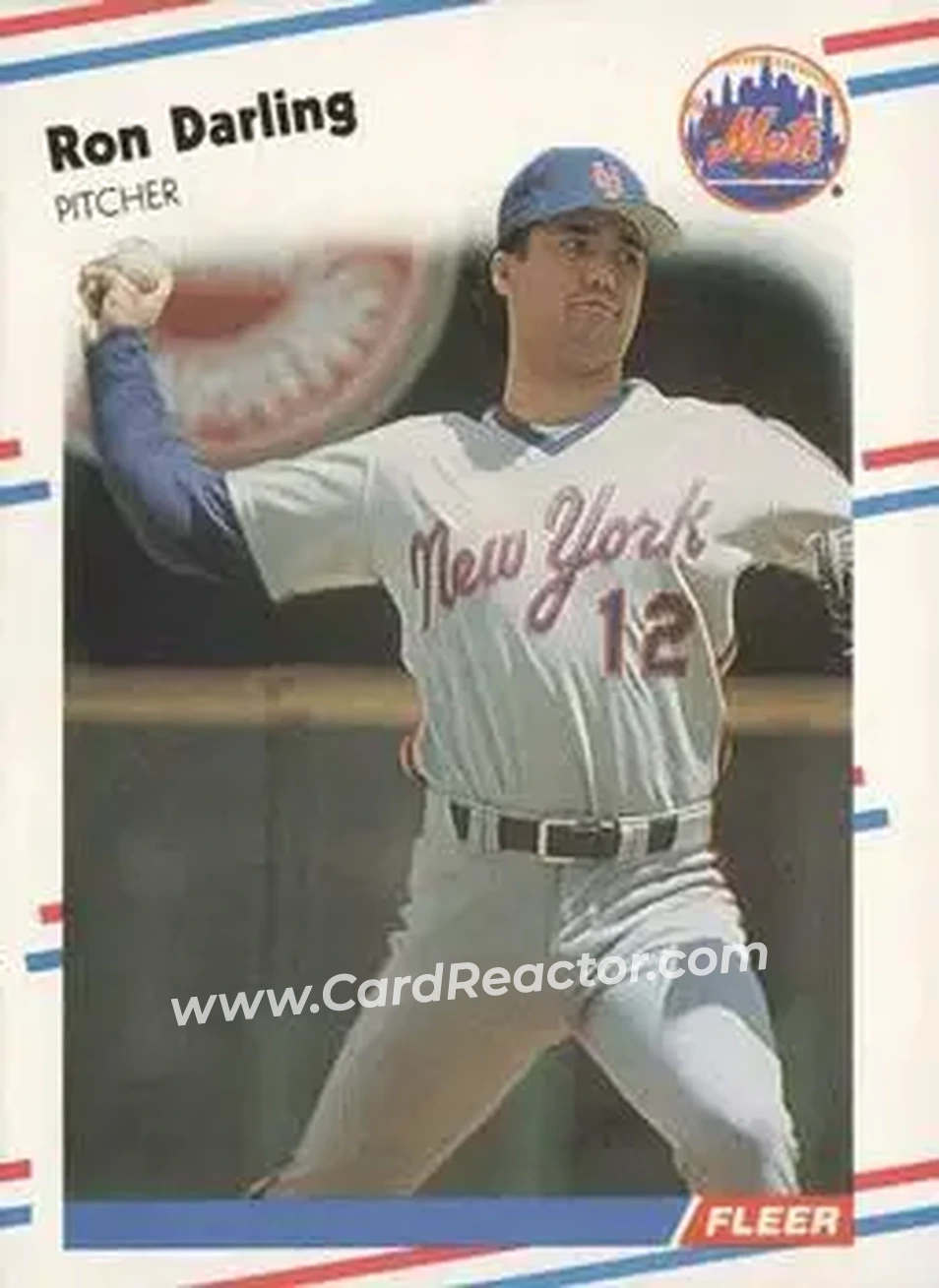 1988 Fleer #132 - Ron Darling - New York Mets - Front