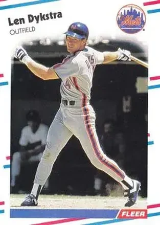 1988 Fleer #133 - Len Dykstra - New York Mets