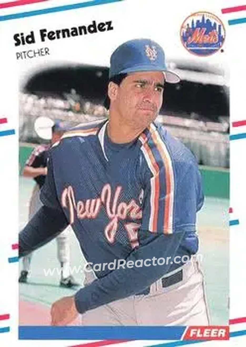 1988 Fleer #134 - Sid Fernandez - New York Mets - Front 1988 Fleer #134 - Sid Fernandez - New York Mets - Front