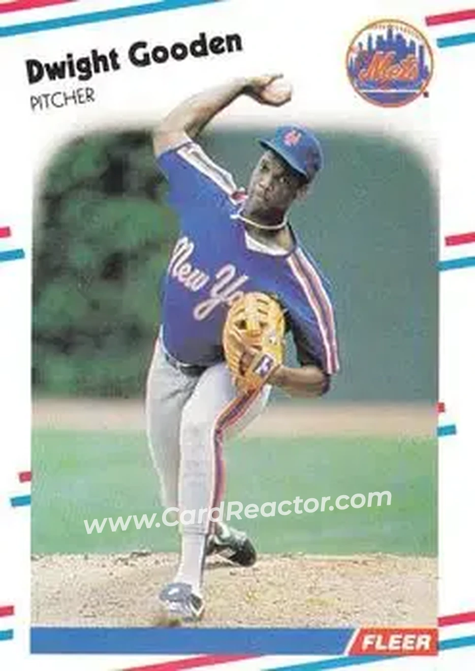 1988 Fleer #135 - Dwight Gooden - New York Mets - Front