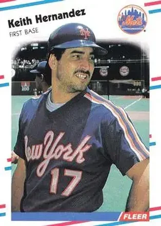 1988 Fleer #136 - Keith Hernandez - New York Mets
