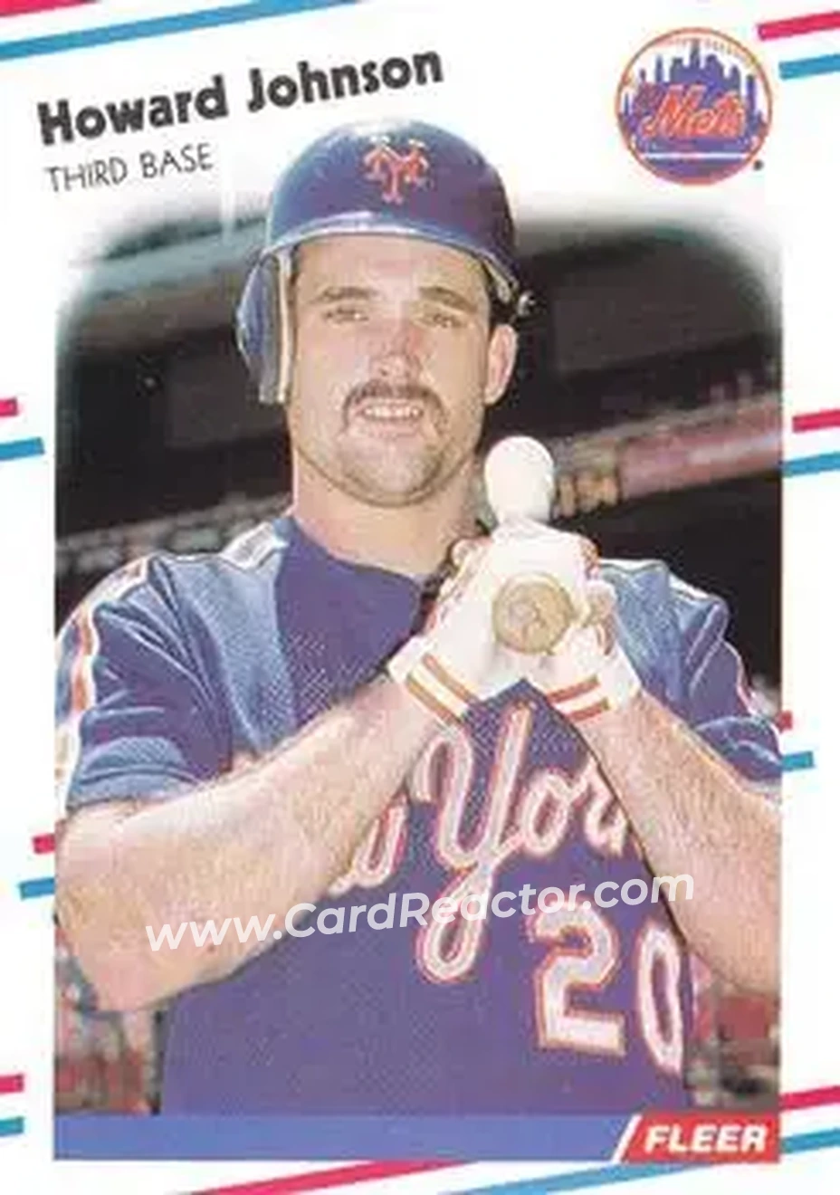 1988 Fleer #138 - Howard Johnson - New York Mets - Front