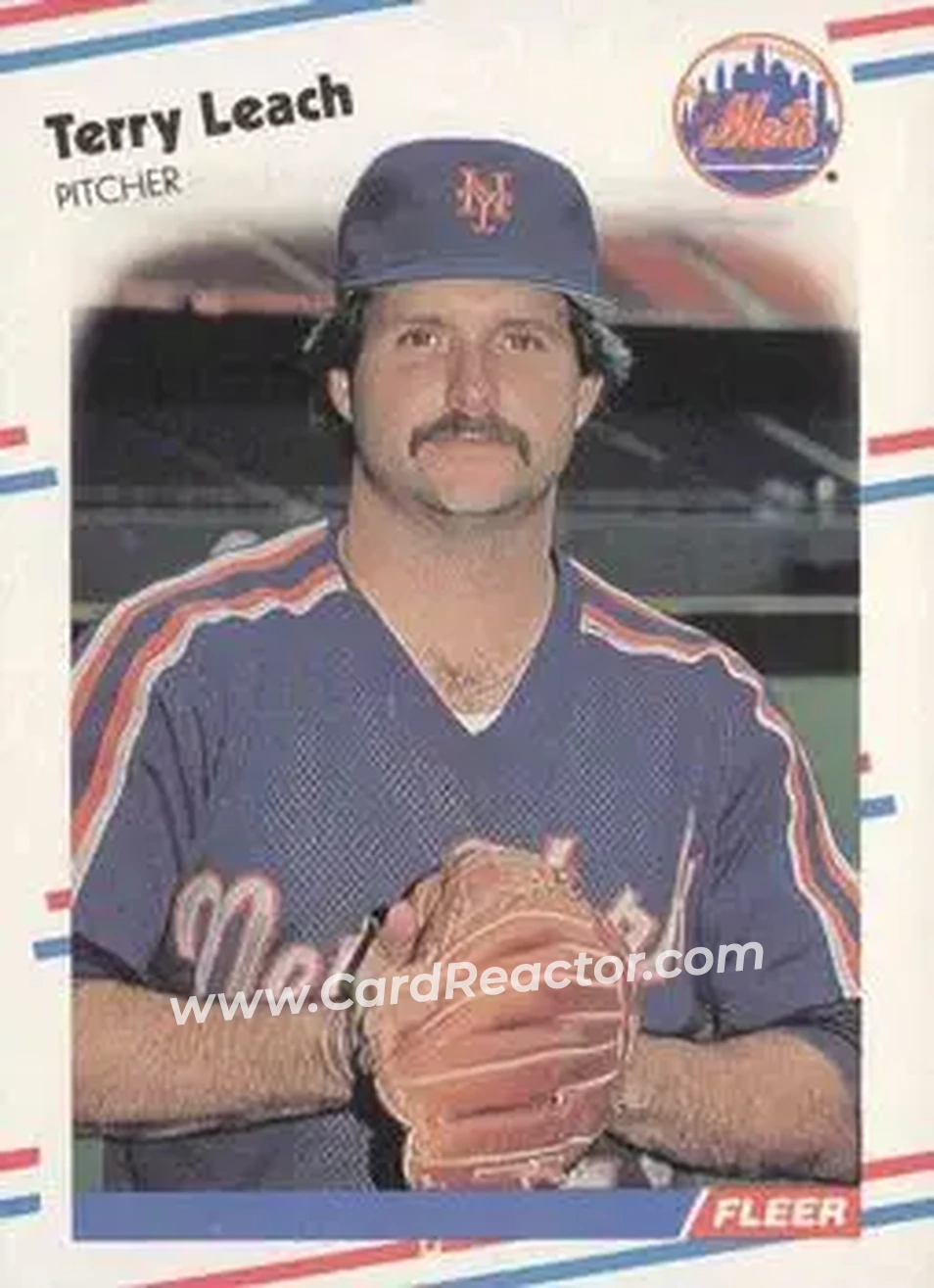 1988 Fleer #139 - Terry Leach - New York Mets