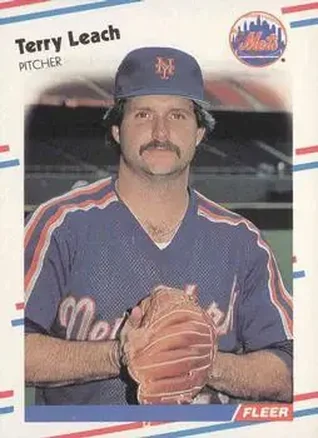 1988 Fleer #139 - Terry Leach - New York Mets 1988 Fleer #139 - Terry Leach - New York Mets