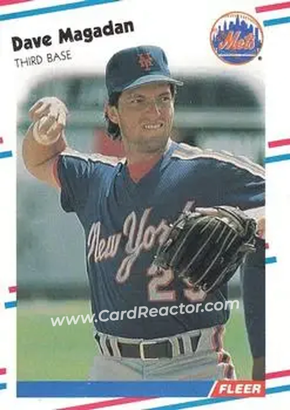 1988 Fleer #141 - Dave Magadan - New York Mets - Front
