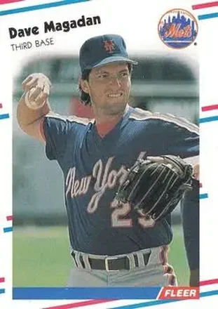 1988 Fleer #141 - Dave Magadan - New York Mets