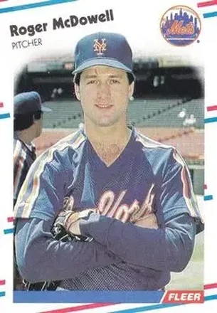 1988 Fleer #142 - Roger McDowell - New York Mets