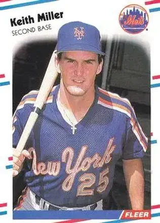 1988 Fleer #144 - Keith Miller - New York Mets 1988 Fleer #144 - Keith Miller - New York Mets