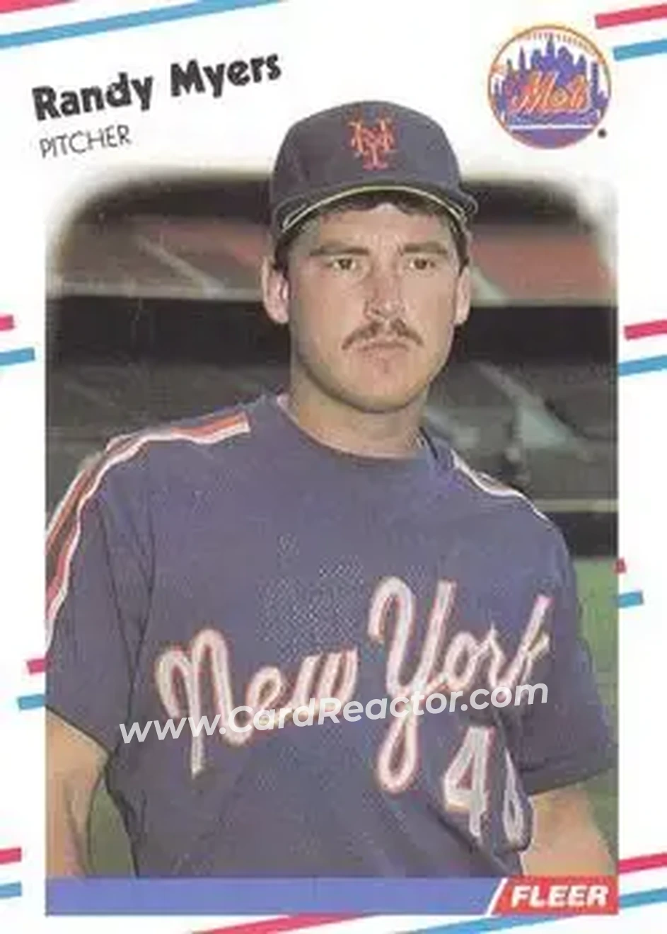 1988 Fleer #146 - Randy Myers - New York Mets - Front