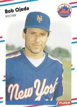 1988 Fleer #147 - Bob Ojeda - New York Mets 1988 Fleer #147 - Bob Ojeda - New York Mets