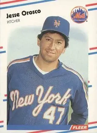 1988 Fleer #148 - Jesse Orosco - New York Mets