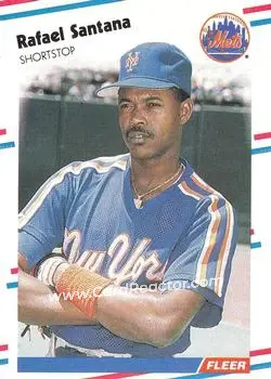 1988 Fleer #149 - Rafael Santana - New York Mets - Front 1988 Fleer #149 - Rafael Santana - New York Mets - Front