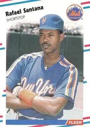1988 Fleer #149 - Rafael Santana - New York Mets 1988 Fleer #149 - Rafael Santana - New York Mets