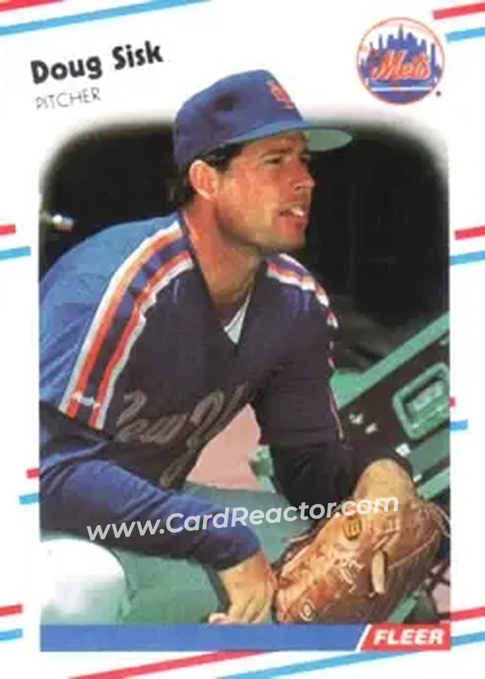 1988 Fleer #150 - Doug Sisk - New York Mets - Front