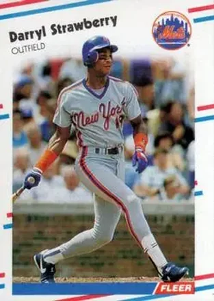 1988 Fleer #151 - Darryl Strawberry - New York Mets 1988 Fleer #151 - Darryl Strawberry - New York Mets