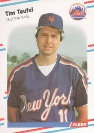 1988 Fleer #152 - Tim Teufel - New York Mets