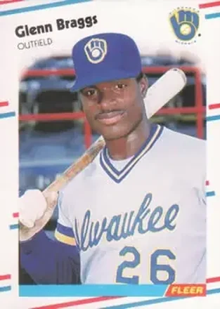 1988 Fleer #157 - Glenn Braggs - Milwaukee Brewers