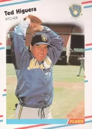 1988 Fleer #166 - Teddy Higuera - Milwaukee Brewers