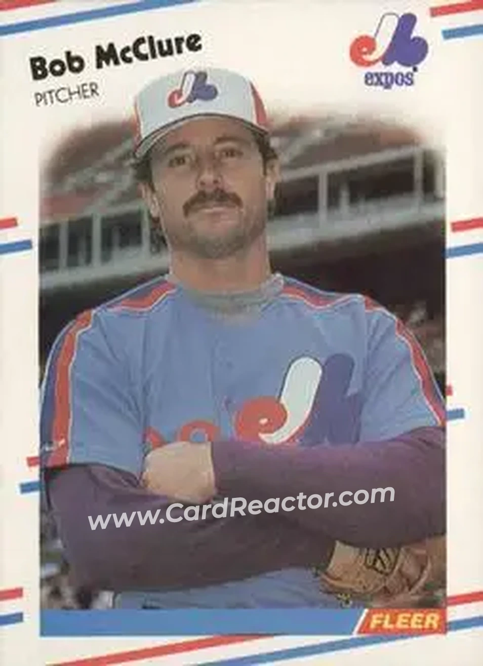 1988 Fleer #189 - Bob McClure - Montreal Expos - Front