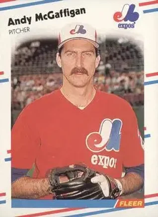 1988 Fleer #190 - Andy McGaffigan - Montreal Expos