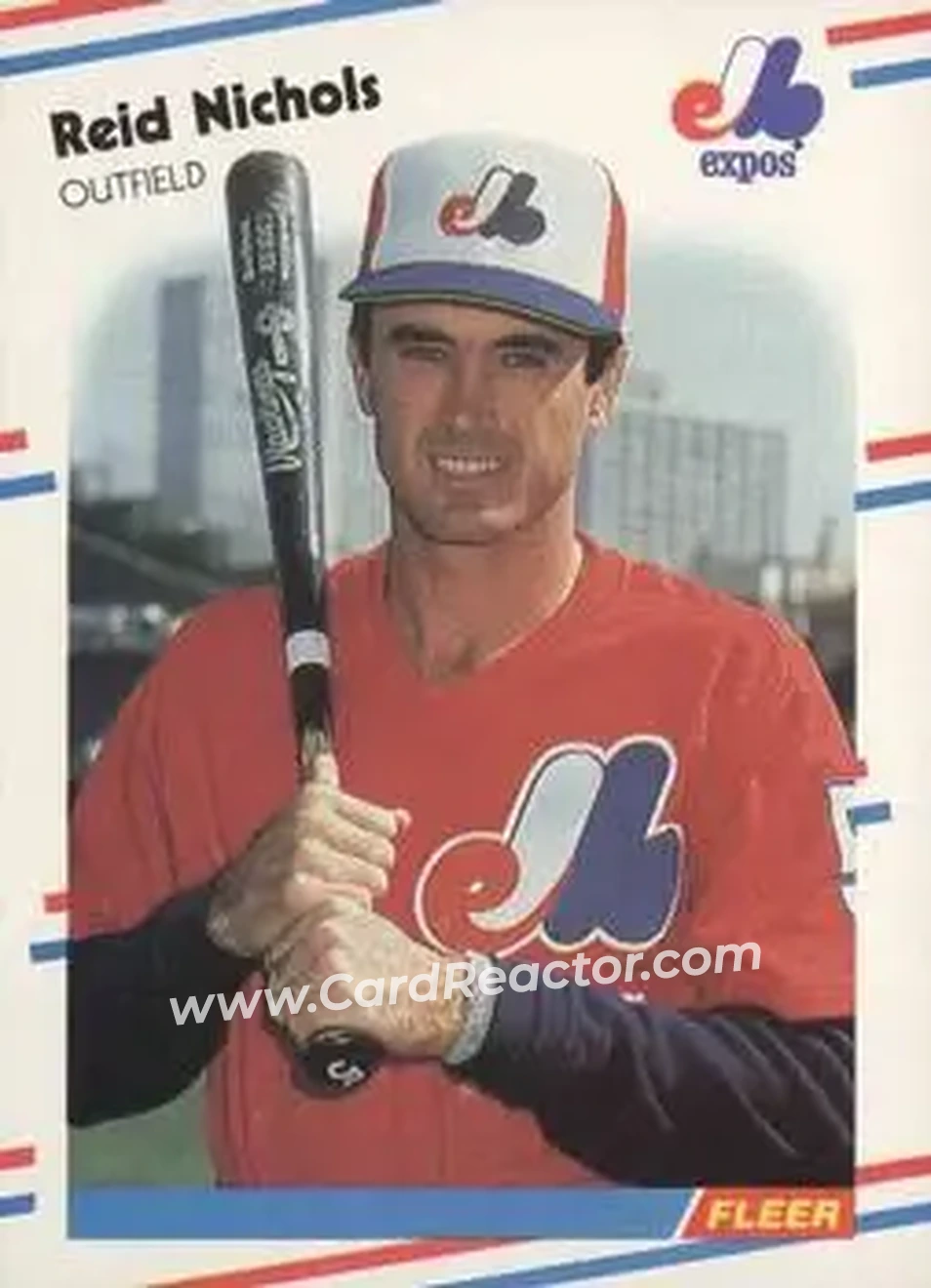 1988 Fleer #191 - Reid Nichols - Montreal Expos - Front