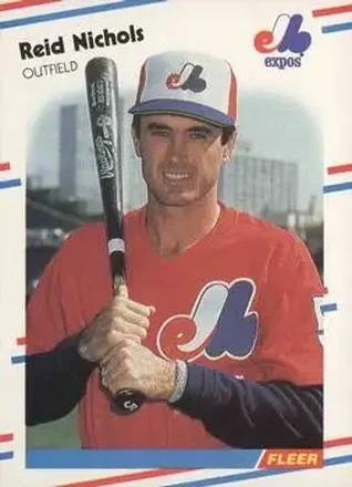 1988 Fleer #191 - Reid Nichols - Montreal Expos 1988 Fleer #191 - Reid Nichols - Montreal Expos