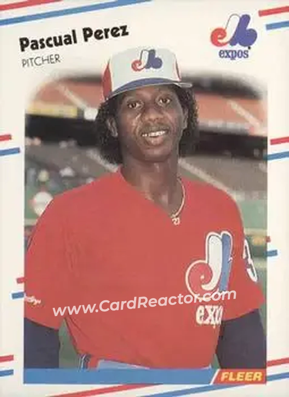 1988 Fleer #192 - Pascual Perez - Montreal Expos - Front 1988 Fleer #192 - Pascual Perez - Montreal Expos - Front