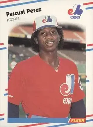 1988 Fleer #192 - Pascual Perez - Montreal Expos