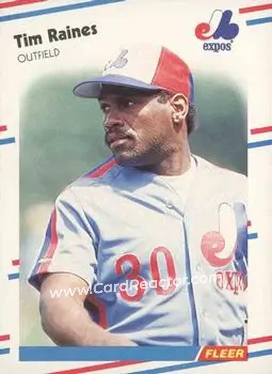 1988 Fleer #193 - Tim Raines - Montreal Expos - Front