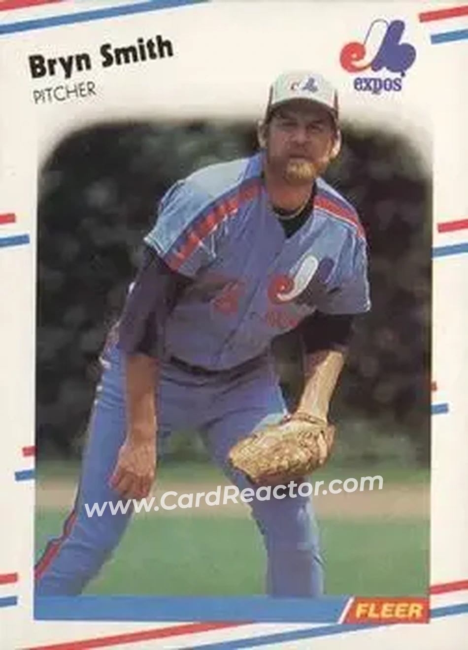 1988 Fleer #196 - Bryn Smith - Montreal Expos - Front