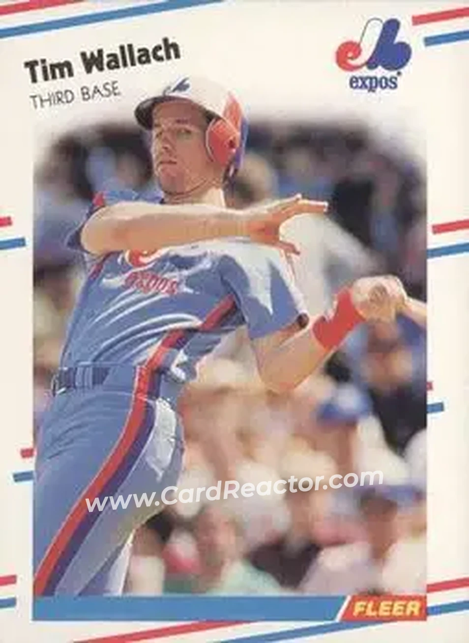 1988 Fleer #198 - Tim Wallach - Montreal Expos - Front