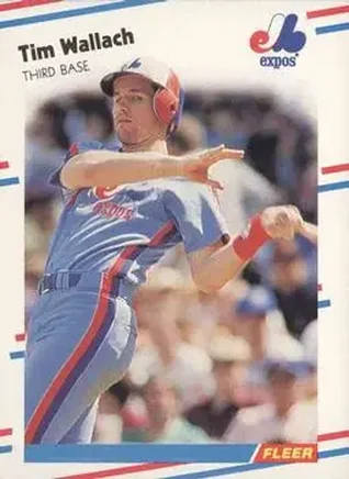 1988 Fleer #198 - Tim Wallach - Montreal Expos