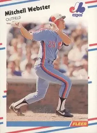 1988 Fleer #199 - Mitchell Webster - Montreal Expos