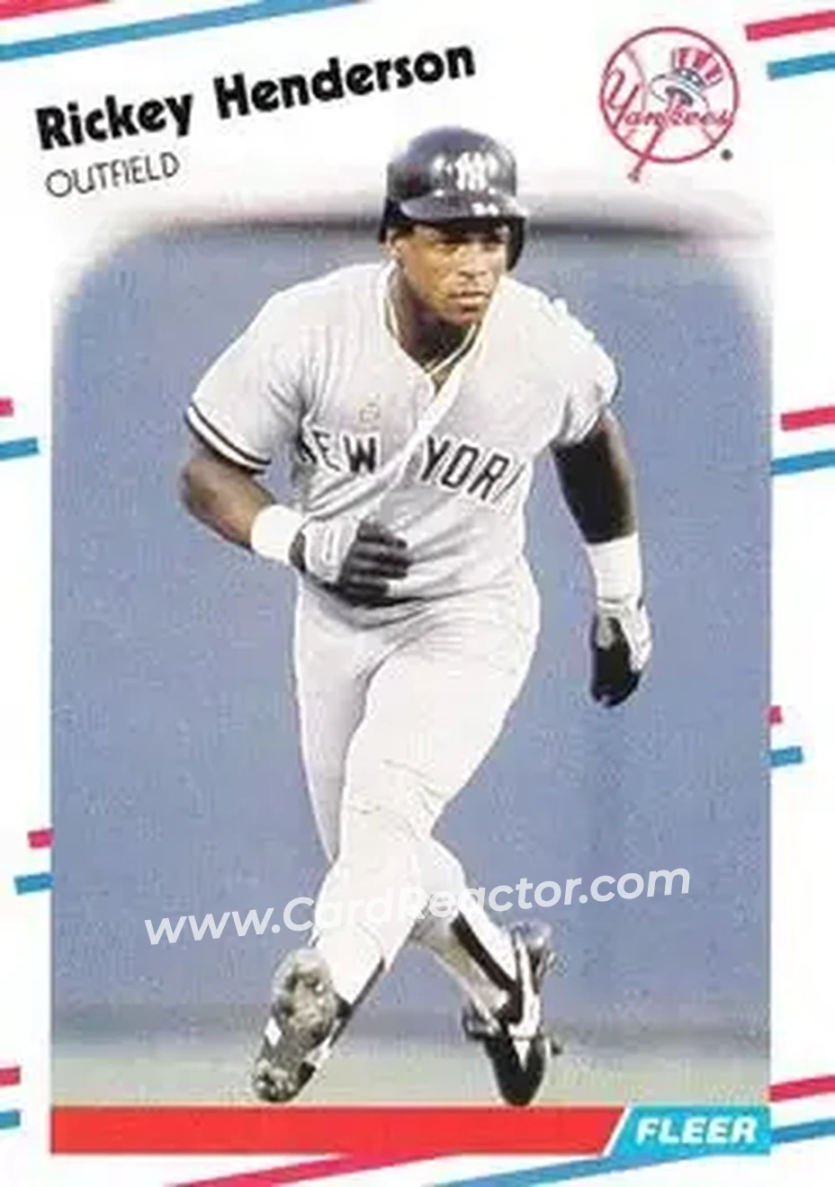 1988 Fleer #209 - Rickey Henderson - New York Yankees - Front 1988 Fleer #209 - Rickey Henderson - New York Yankees - Front