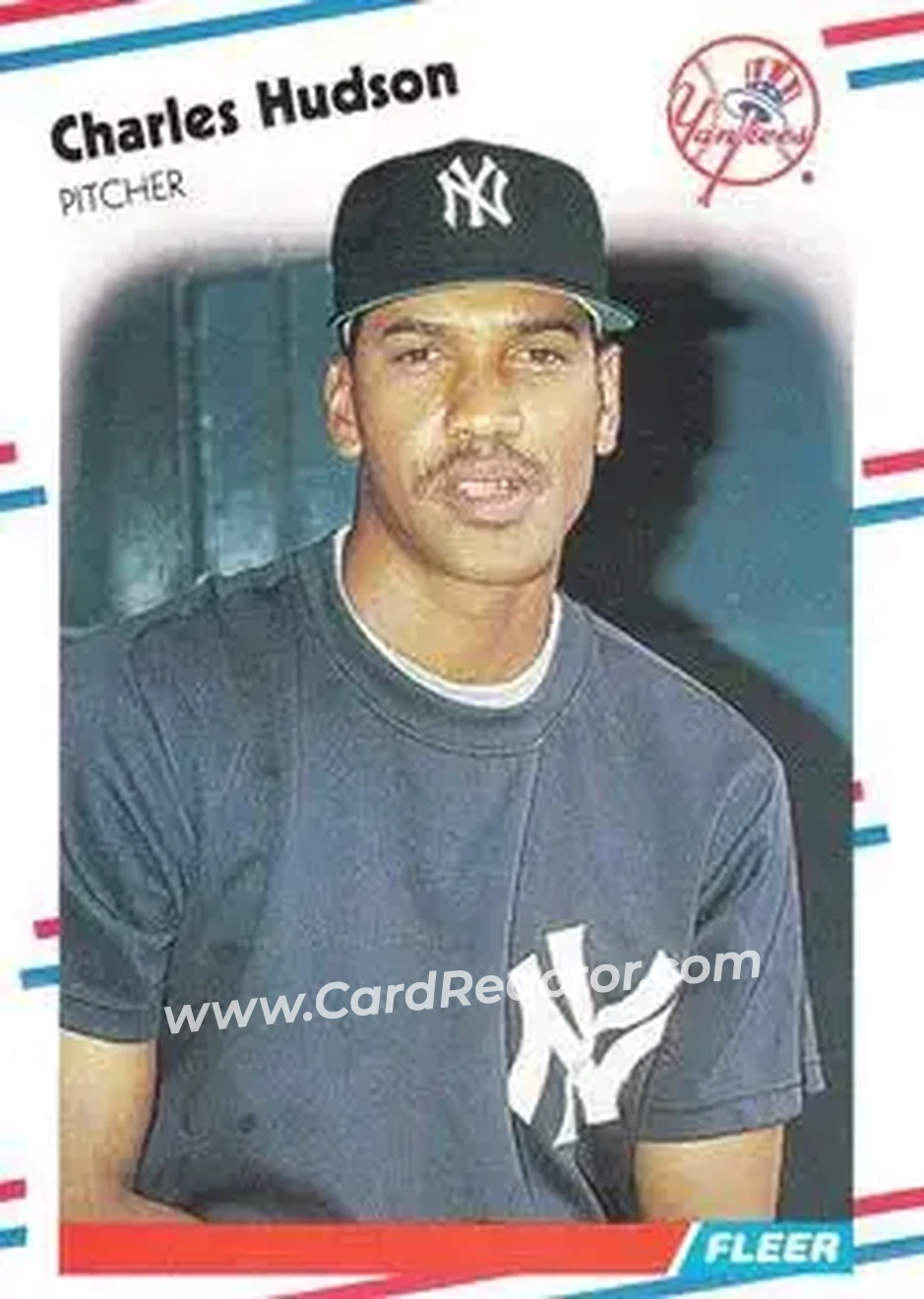 1988 Fleer #210 - Charlie Hudson - New York Yankees - Front 1988 Fleer #210 - Charlie Hudson - New York Yankees - Front