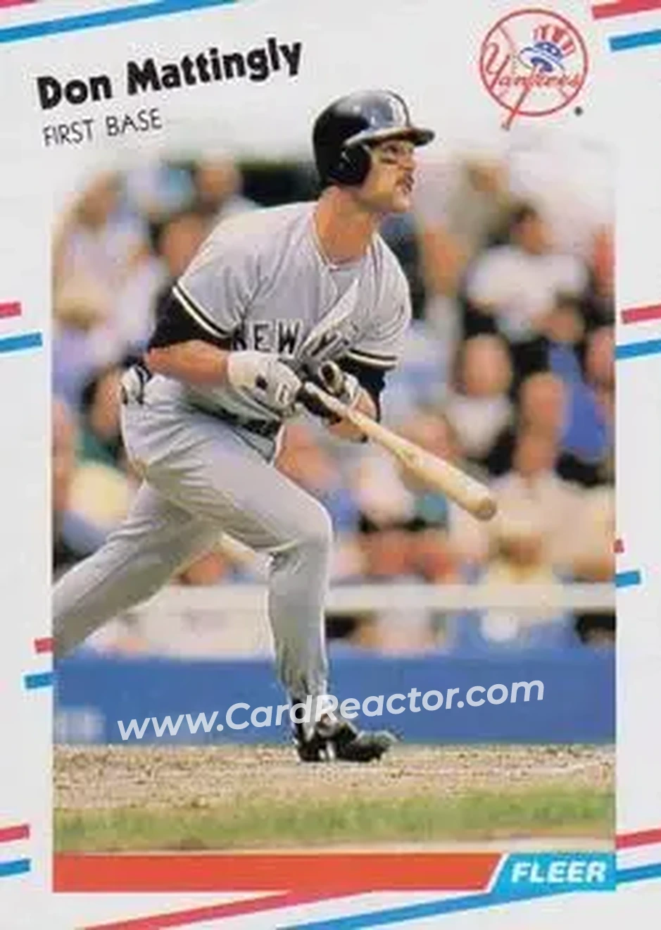 1988 Fleer #214 - Don Mattingly - New York Yankees - Front 1988 Fleer #214 - Don Mattingly - New York Yankees - Front