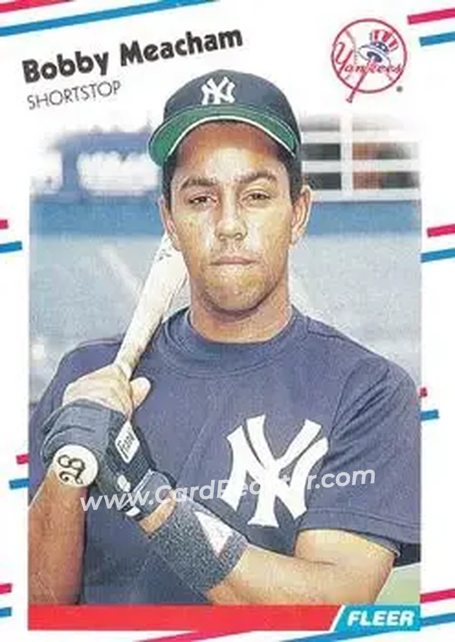 1988 Fleer #215 - Bobby Meacham - New York Yankees - Front
