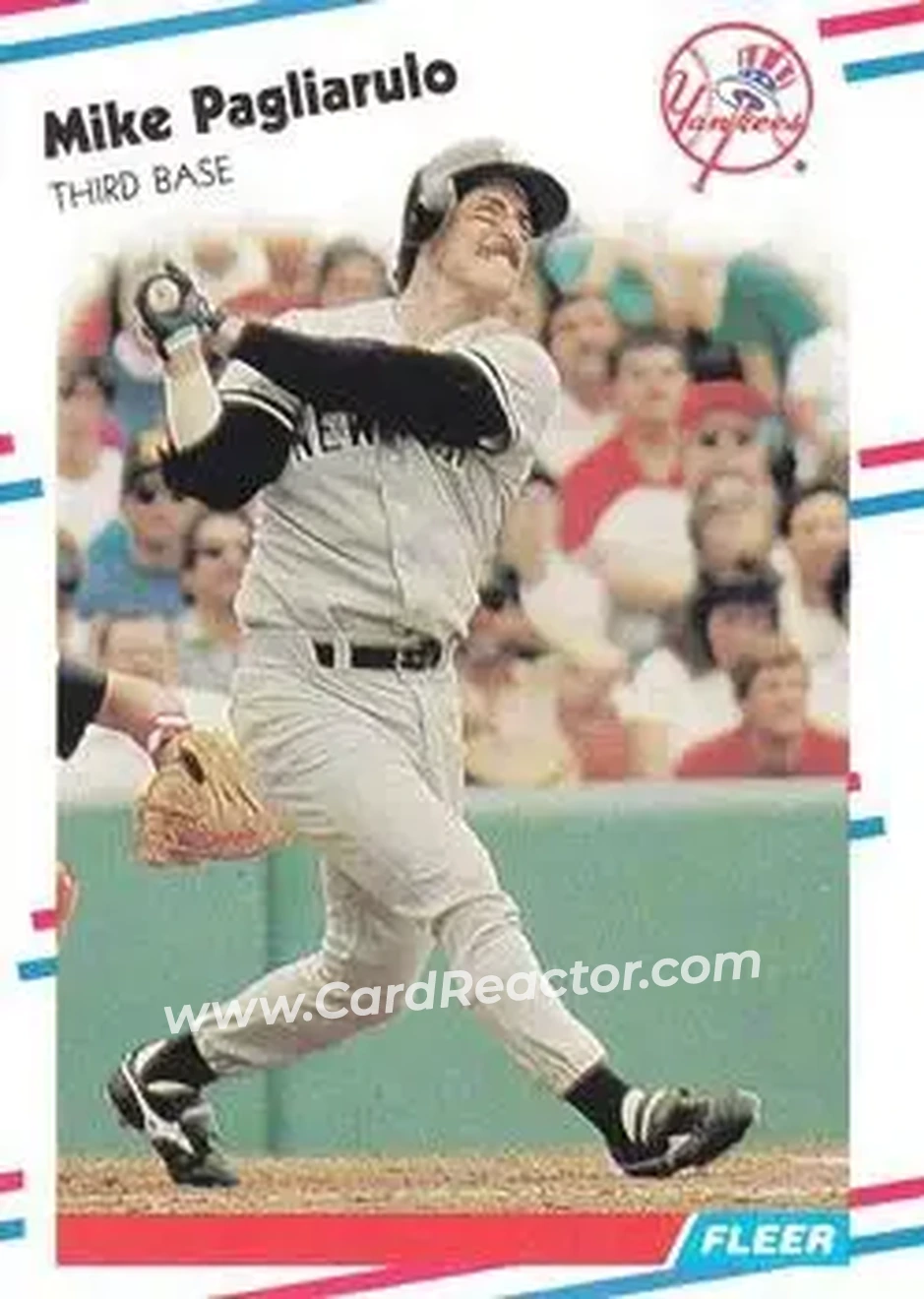 1988 Fleer #216 - Mike Pagliarulo - New York Yankees - Front
